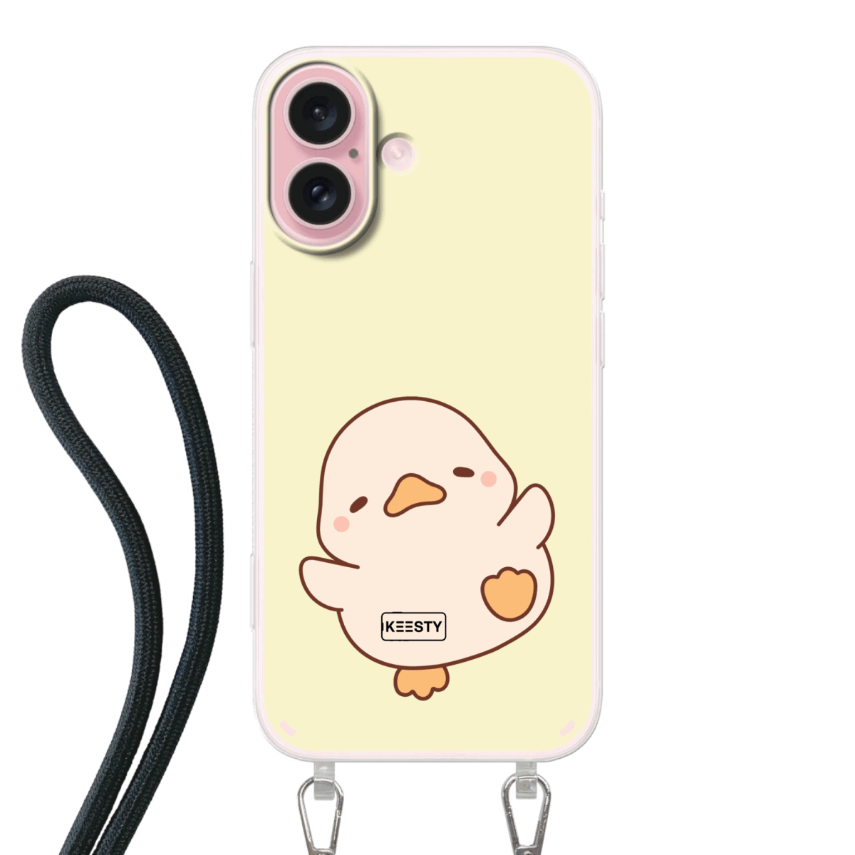 Telefoonhoesje met foto koord eend 1 3