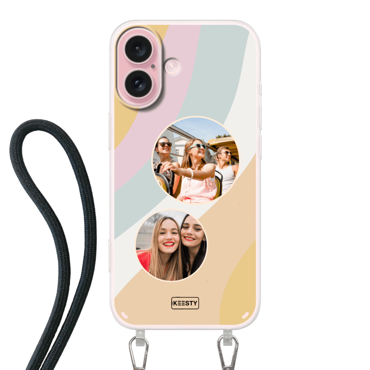 Telefoonhoesje met foto koord retro 2 1