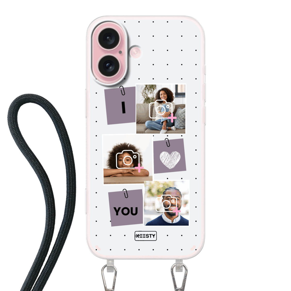 Telefoonhoesje ontwerpen Foto 4 koord iPhone 16 1