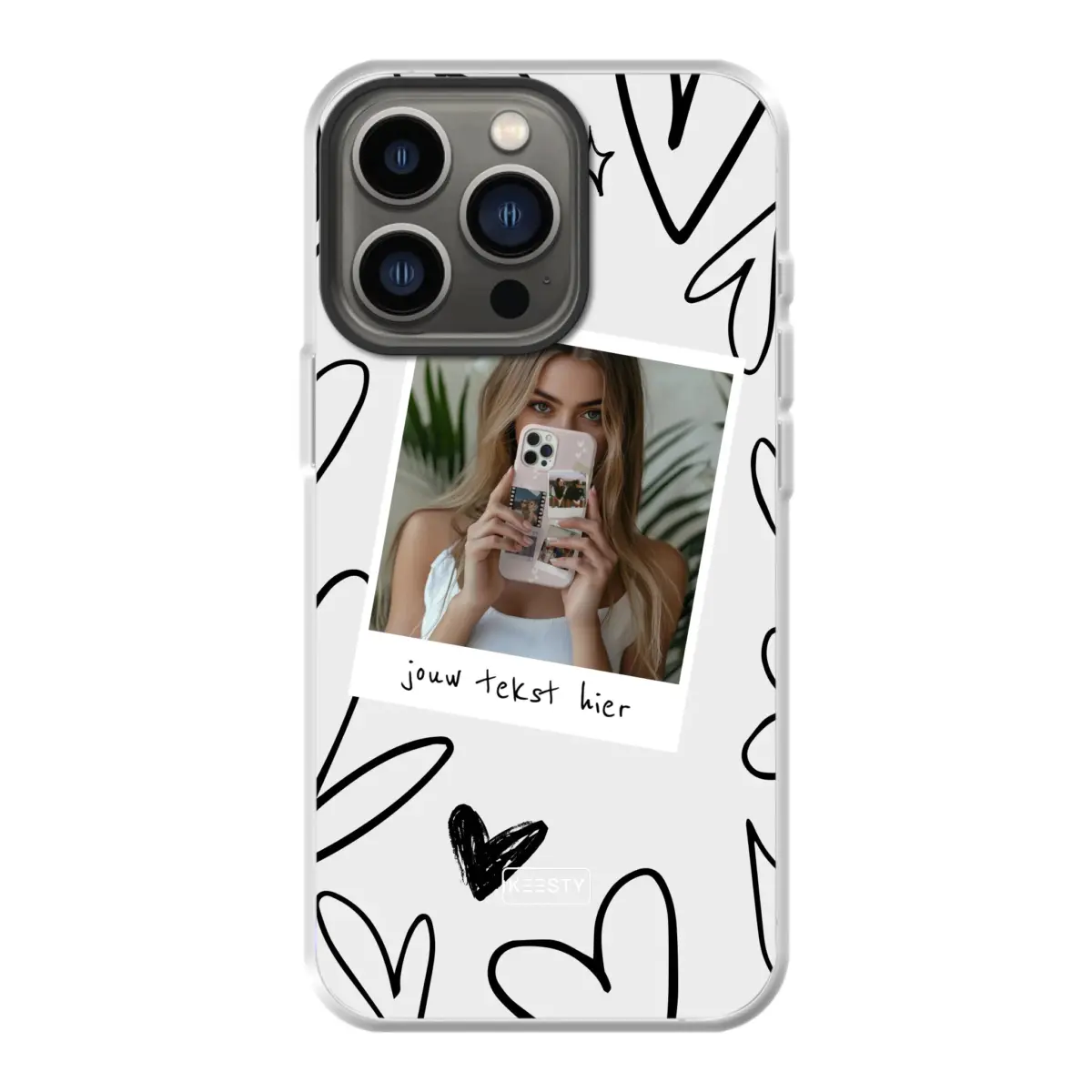 Apple iPhone 13 Pro hybrid case with magsafe back printed transparant