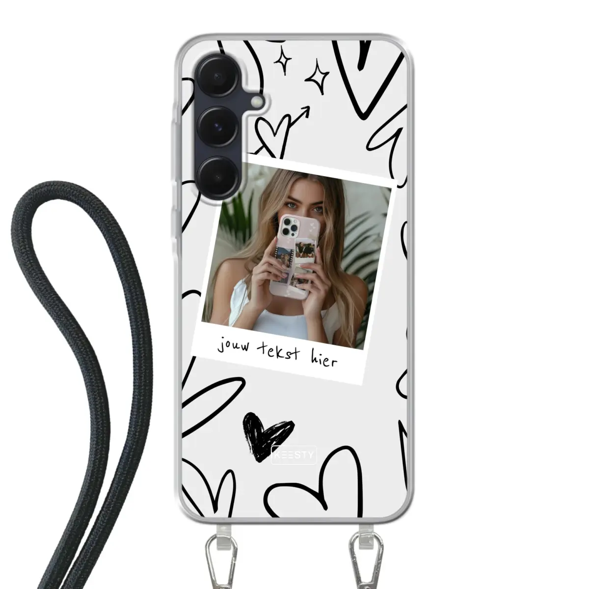 Samsung Galaxy A55 Crossbody case (back printed, transparent)