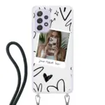 Samsung Galaxy A52:A52 5G: A52s 5G Crossbody case (back printed, transparent)