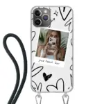 Apple iPhone 11 Pro Crossbody case (back printed, transparent)