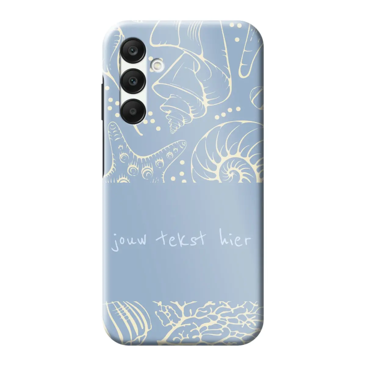 Naam °1 - Coastal Seashells Mix - Telefoonhoesje Maken - Keesty