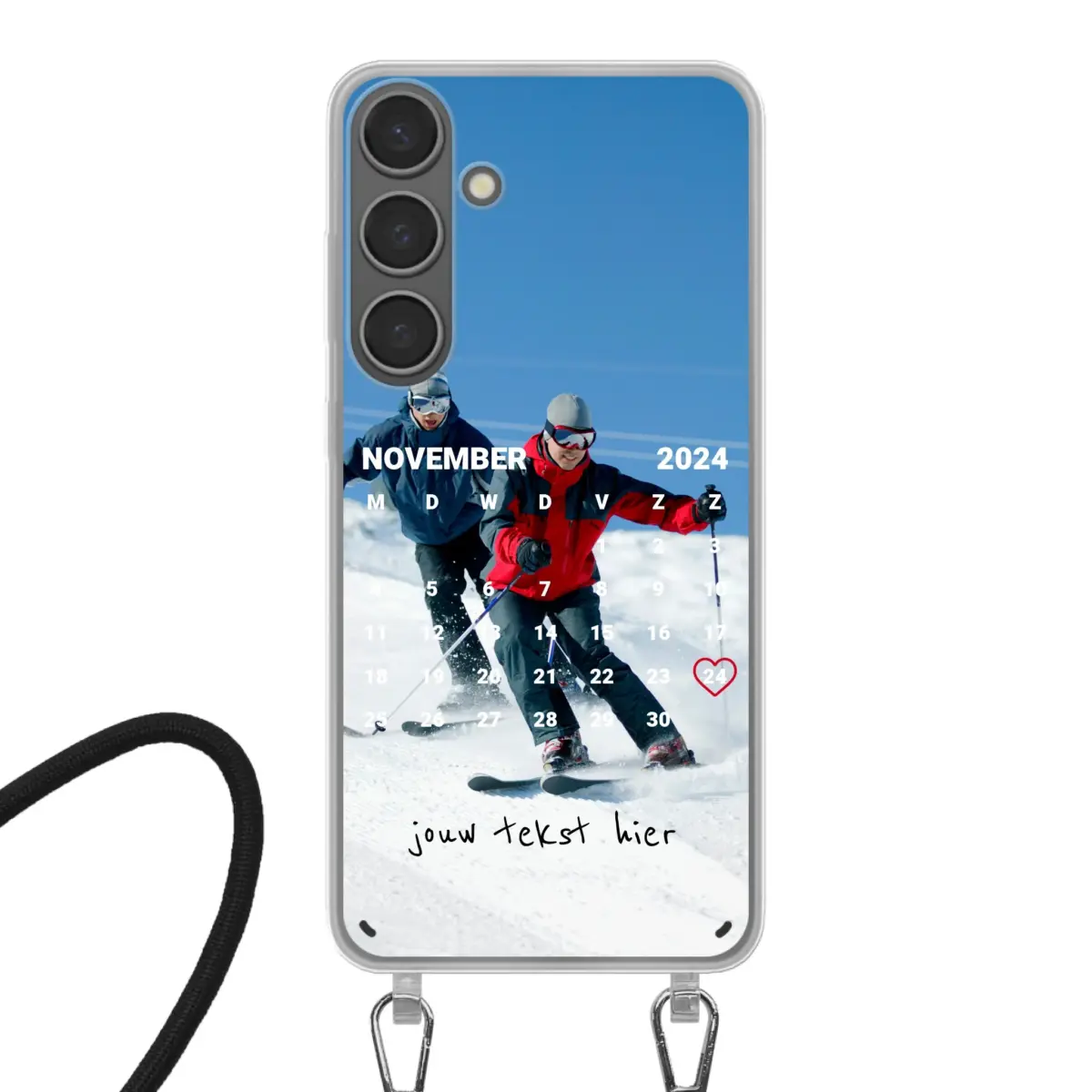 Samsung Galaxy S24 Plus Crossbody case (back printed, transparent)