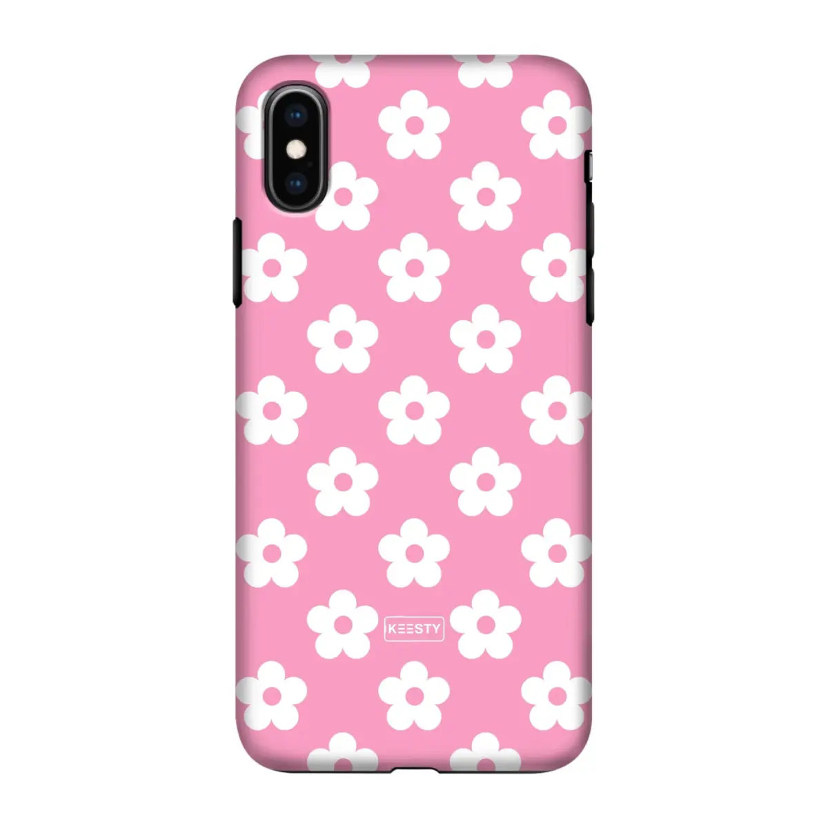 Telefoonhoesje personaliseren - Floral 4 - Tough hoesje