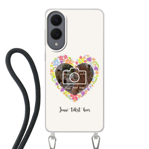 Telefoonhoesje Maken - Floral 4 - Hoesje met koord