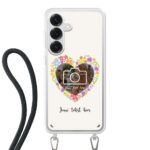 Telefoonhoesje Maken - Floral 4 - Hoesje met koord