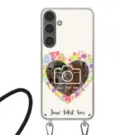 Telefoonhoesje Maken - Floral 4 - Hoesje met koord