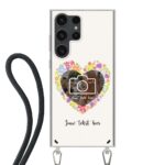 Telefoonhoesje Maken - Floral 4 - Hoesje met koord