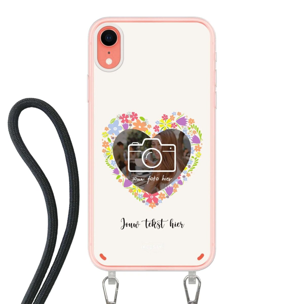 Telefoonhoesje Maken - Floral 4 - Hoesje met koord
