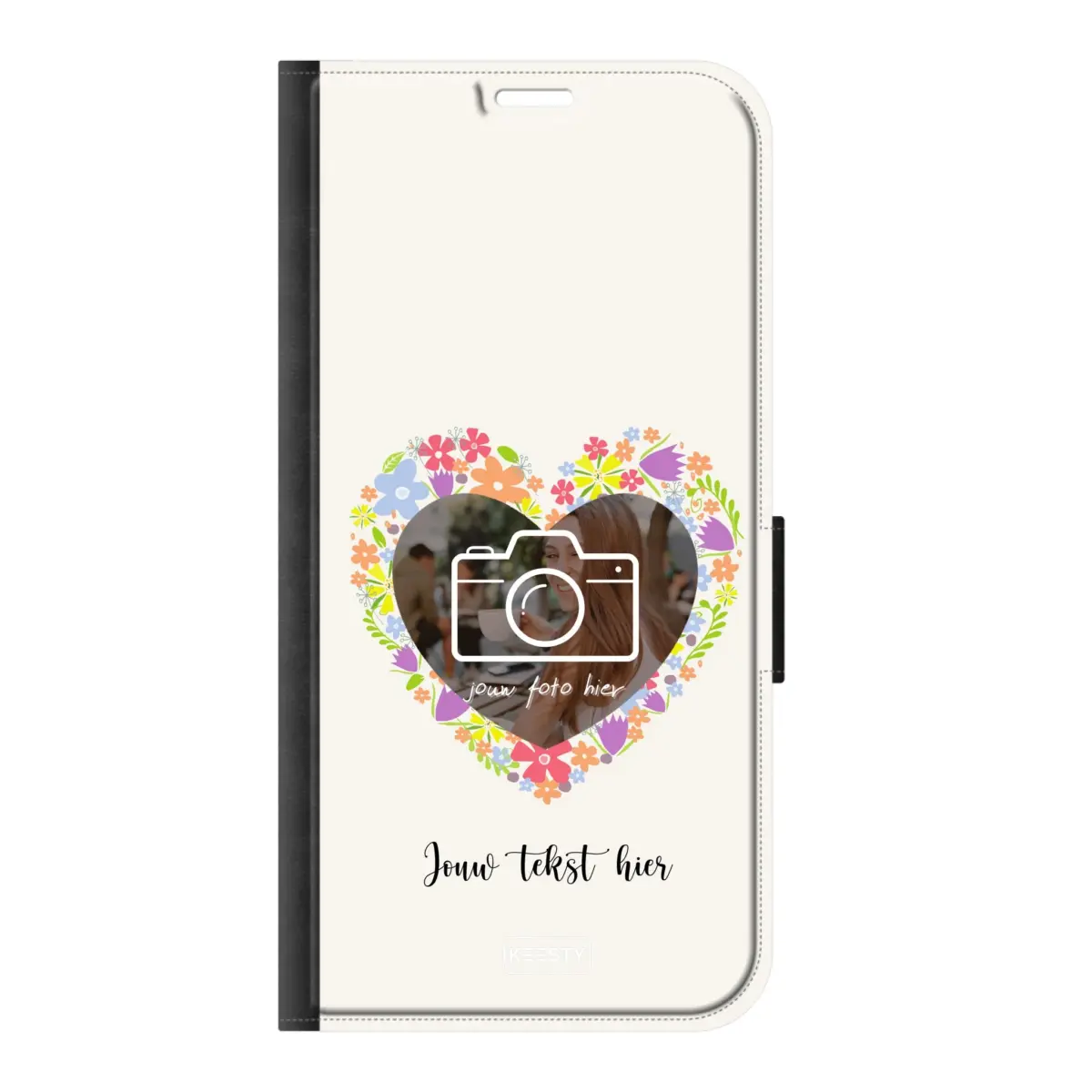 Telefoonhoesje Ontwerpen - Floral 4 - Portemonnee hoesje