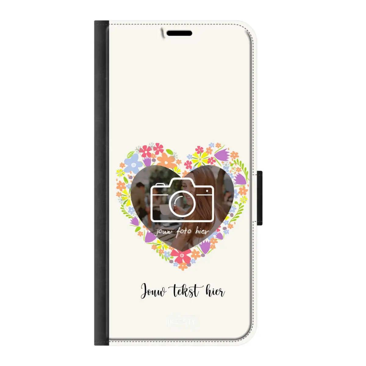 Telefoonhoesje Ontwerpen - Floral 4 - Portemonnee hoesje