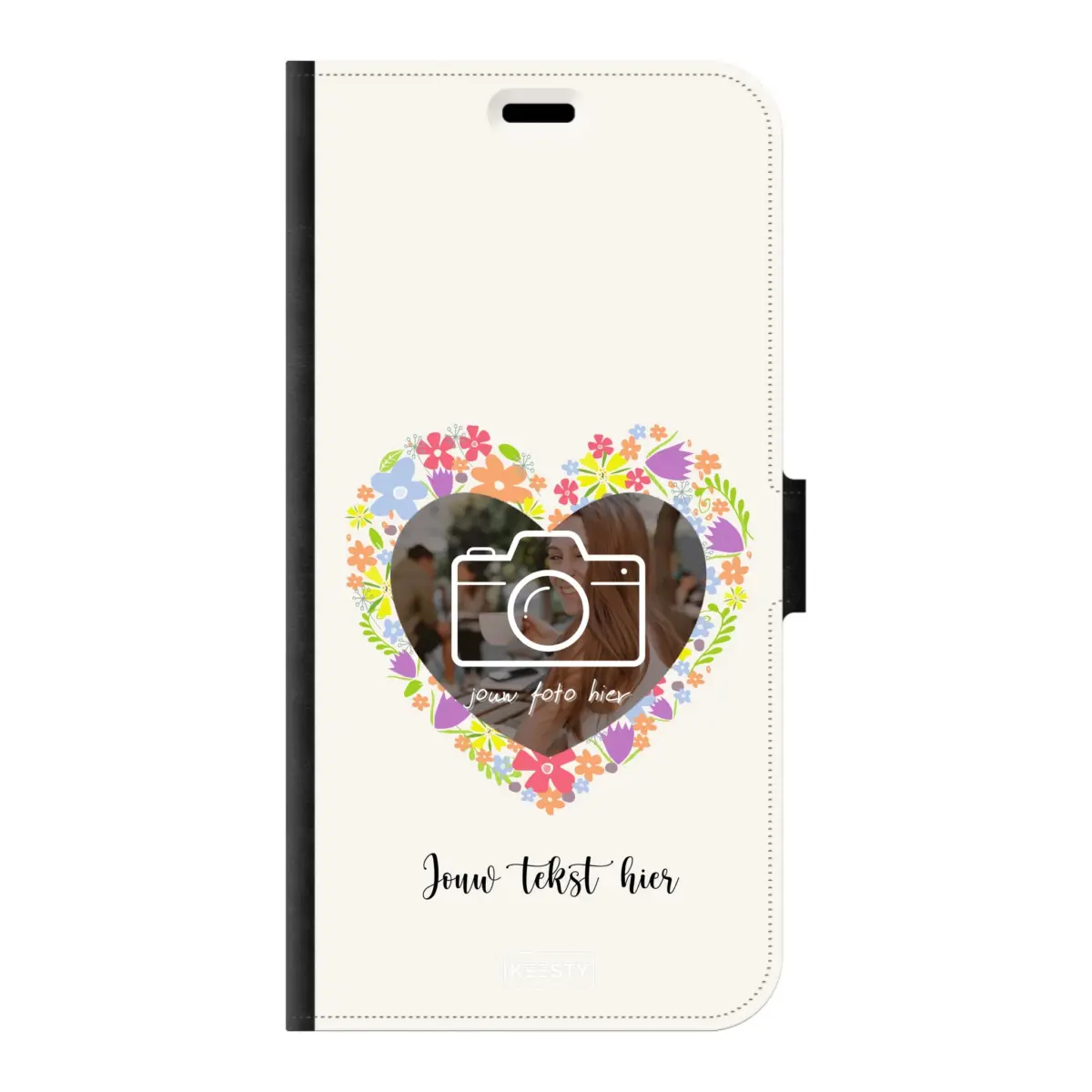 Telefoonhoesje Ontwerpen - Floral 4 - Portemonnee hoesje