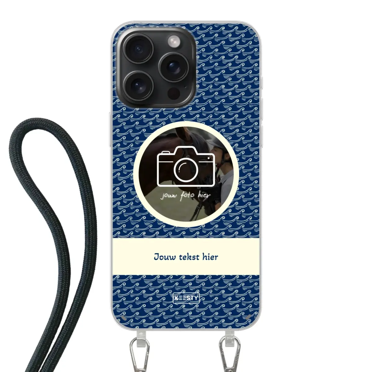 Telefoonhoesje ontwerpen koord waves 1 Samsung Galaxy A55