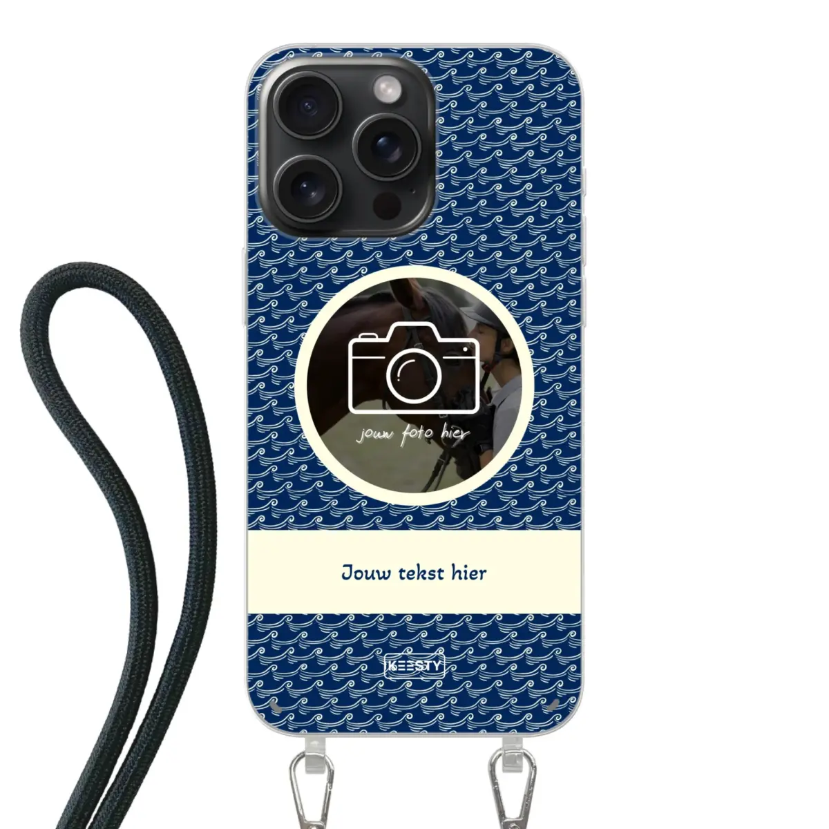 Telefoonhoesje ontwerpen koord waves 1 Samsung Galaxy A56