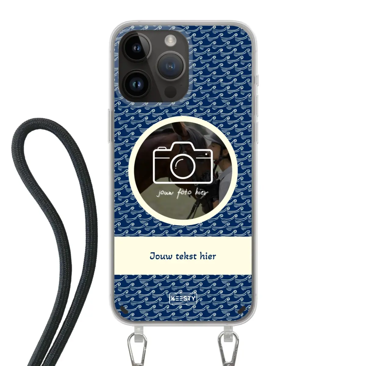 Telefoonhoesje ontwerpen koord waves 1 Samsung Galaxy S23