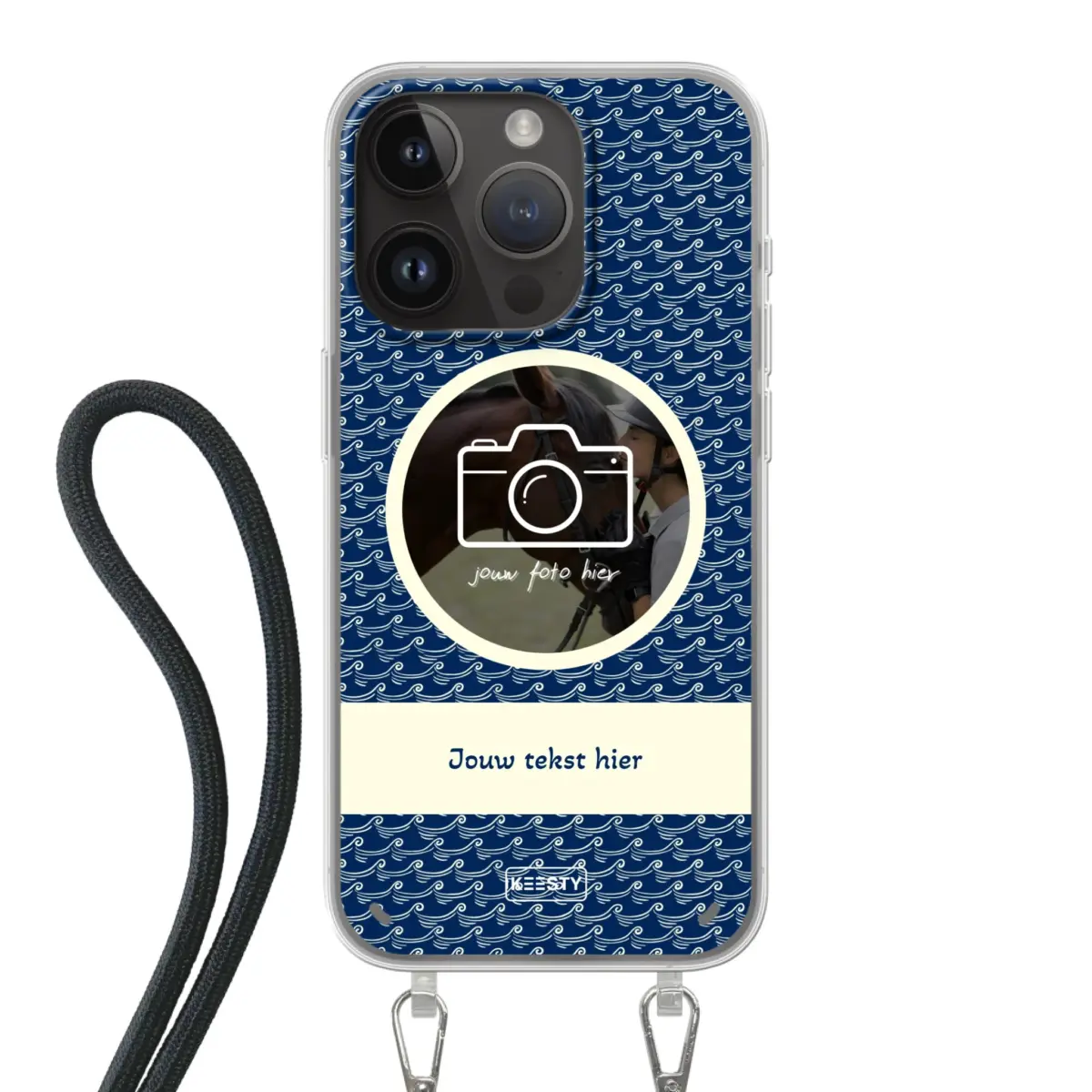 Telefoonhoesje ontwerpen koord waves 1 Samsung Galaxy S23 Ultra