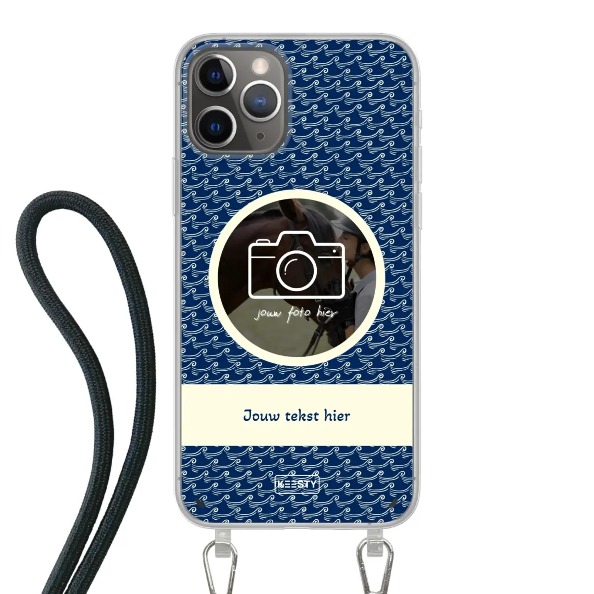 Telefoonhoesje ontwerpen koord waves 1