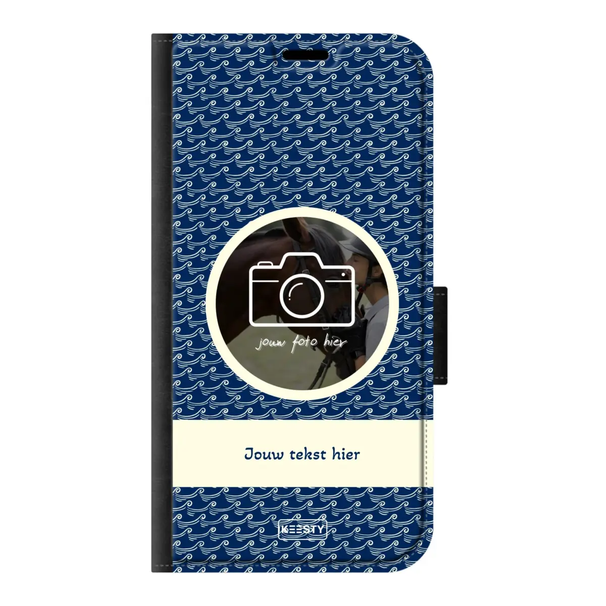 Telefoonhoesje ontwerpen portemonnee waves 1 Apple iPhone 17