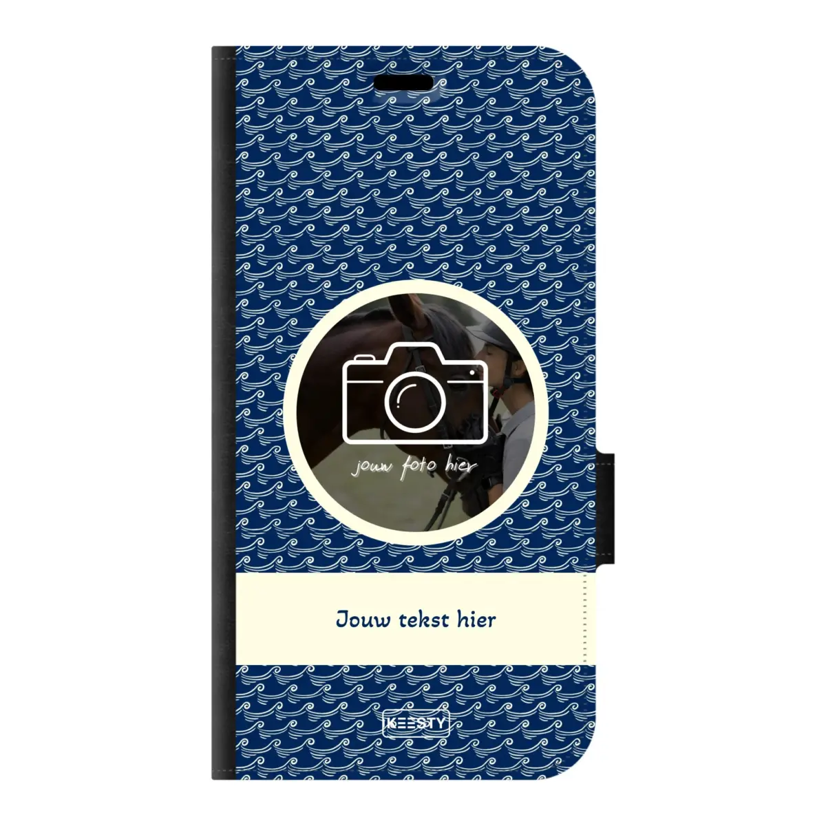 Telefoonhoesje ontwerpen portemonnee waves 1 Samsung Galaxy A16 (5G)