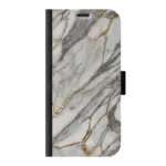 Telefoonhoesje ontwerpen met PortemonneeMarble Black Samsung Galaxy S24 Plus