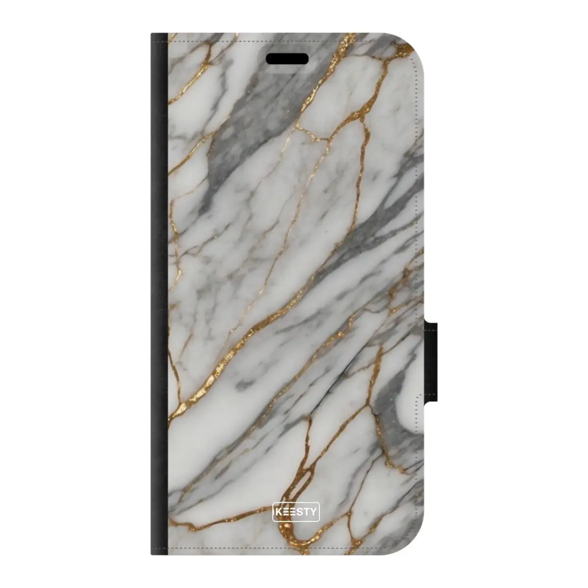 Telefoonhoesje ontwerpen met PortemonneeMarble Black Apple iPhone Xs Max