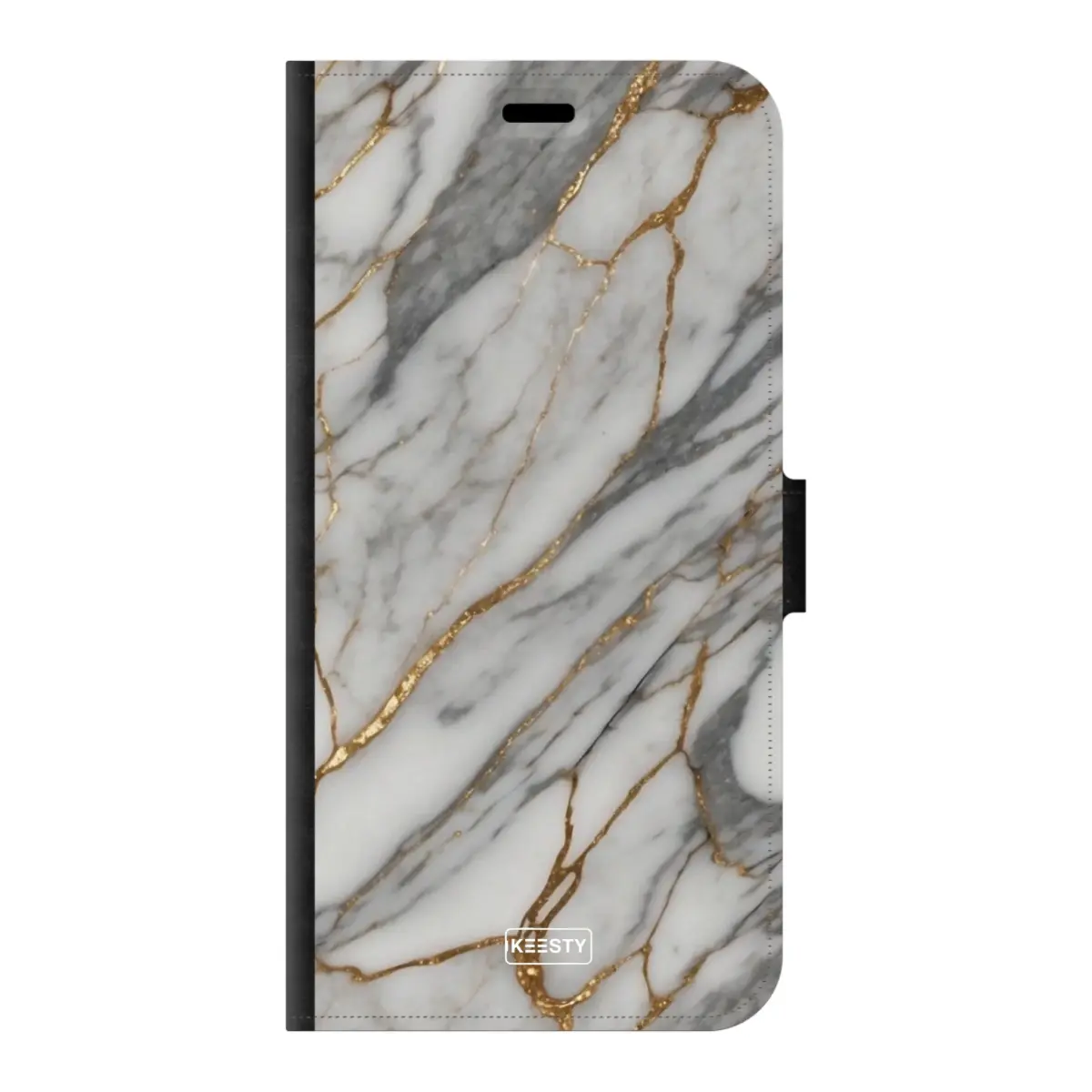 Telefoonhoesje ontwerpen met PortemonneeMarble Black Samsung Galaxy A36