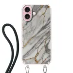 Telefoonhoesje ontwerpen - Marble Green - Hoesje met koord
