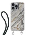 Telefoonhoesje ontwerpen - Marble Green - Hoesje met koord