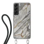 Telefoonhoesje ontwerpen - Marble Green - Hoesje met koord