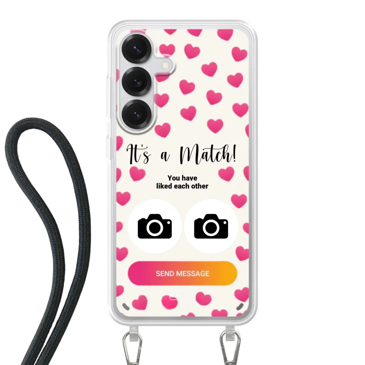 Telefoonhoesje Met Foto - It's a match - Hoesje met koord