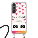 Telefoonhoesje Met Foto - It's a match - Hoesje met koord