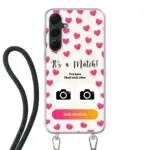 Telefoonhoesje Met Foto - It's a match - Hoesje met koord