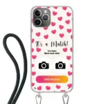 Telefoonhoesje Met Foto - It's a match - Hoesje met koord