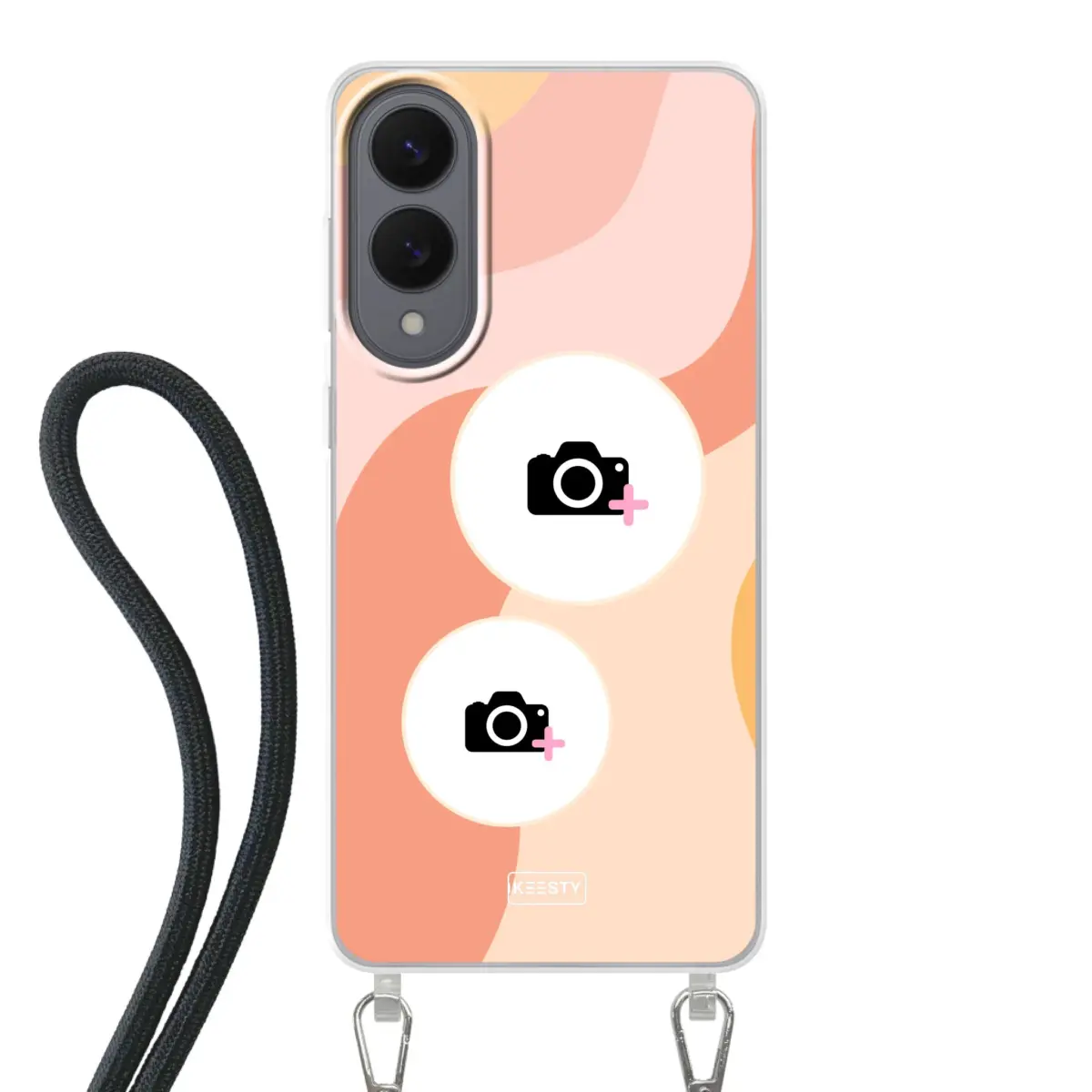 Telefoonhoesje Met Foto - Retro 2 - Hoesje met koord