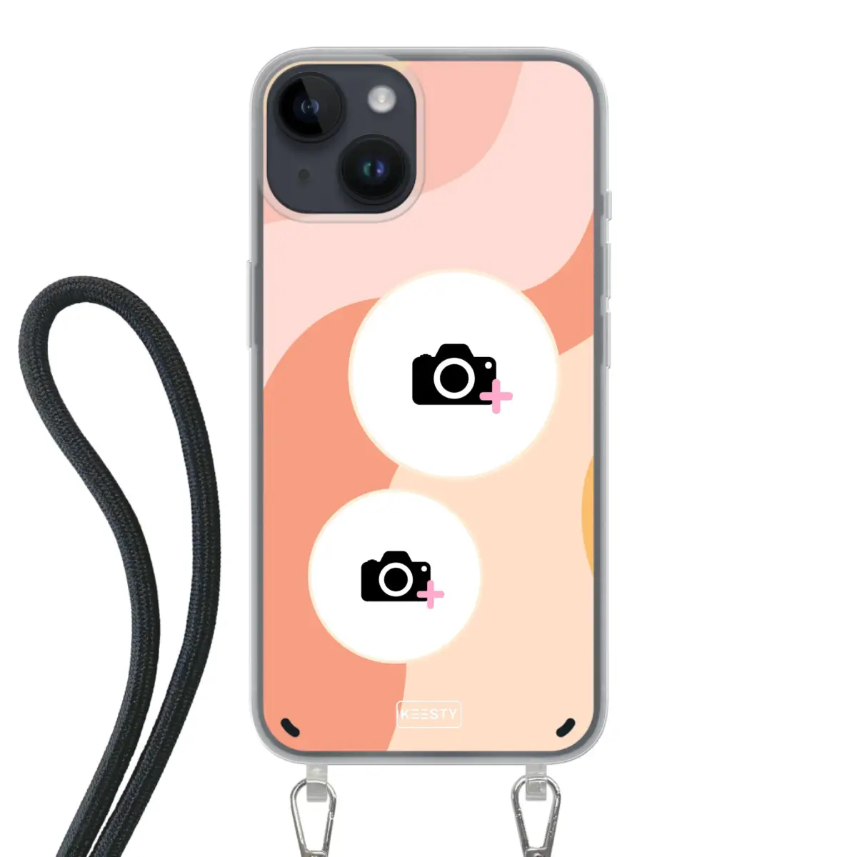 Telefoonhoesje Met Foto - Retro 2 - Hoesje met koord