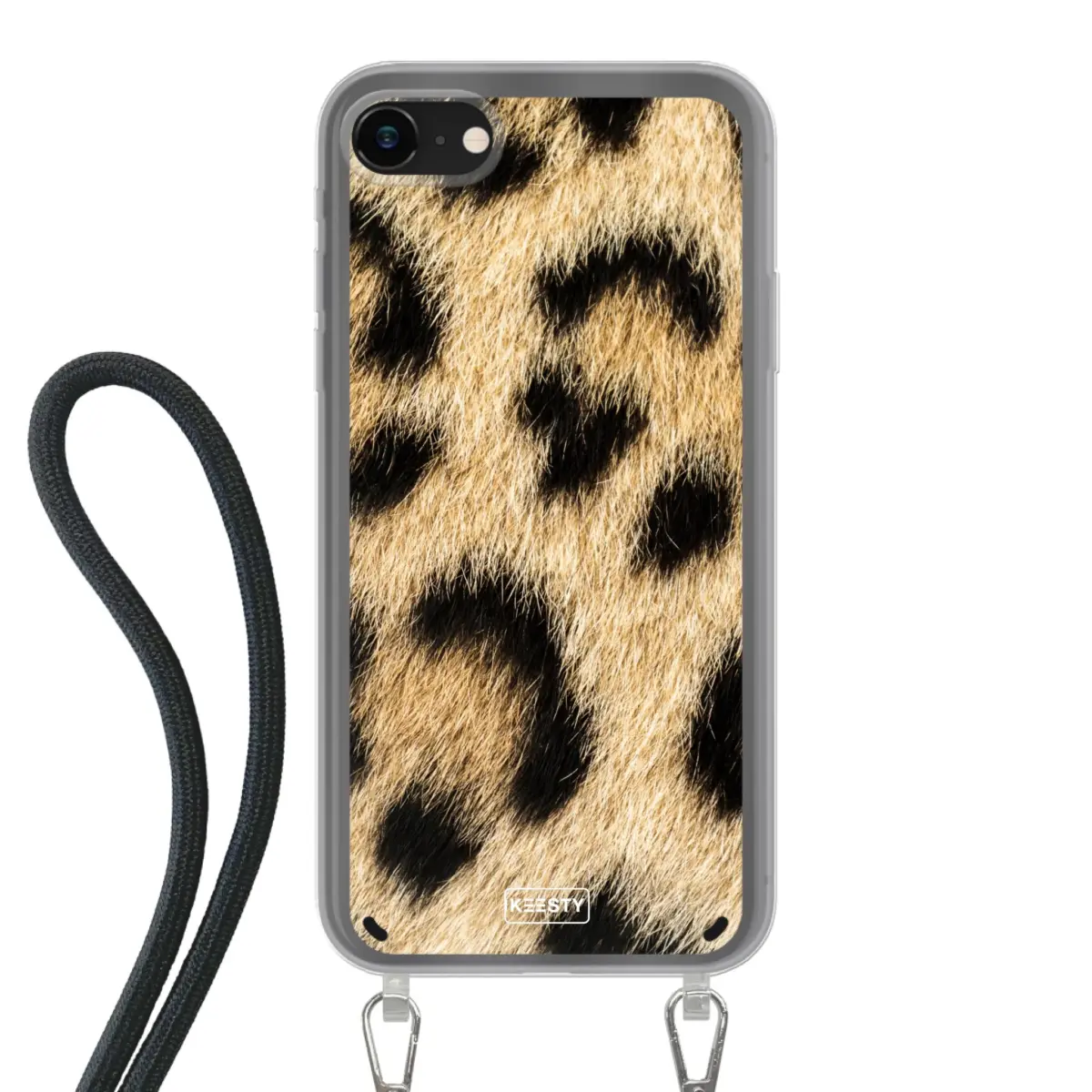Telefoonhoesje Met Foto - Panter - Hoesje met koord
