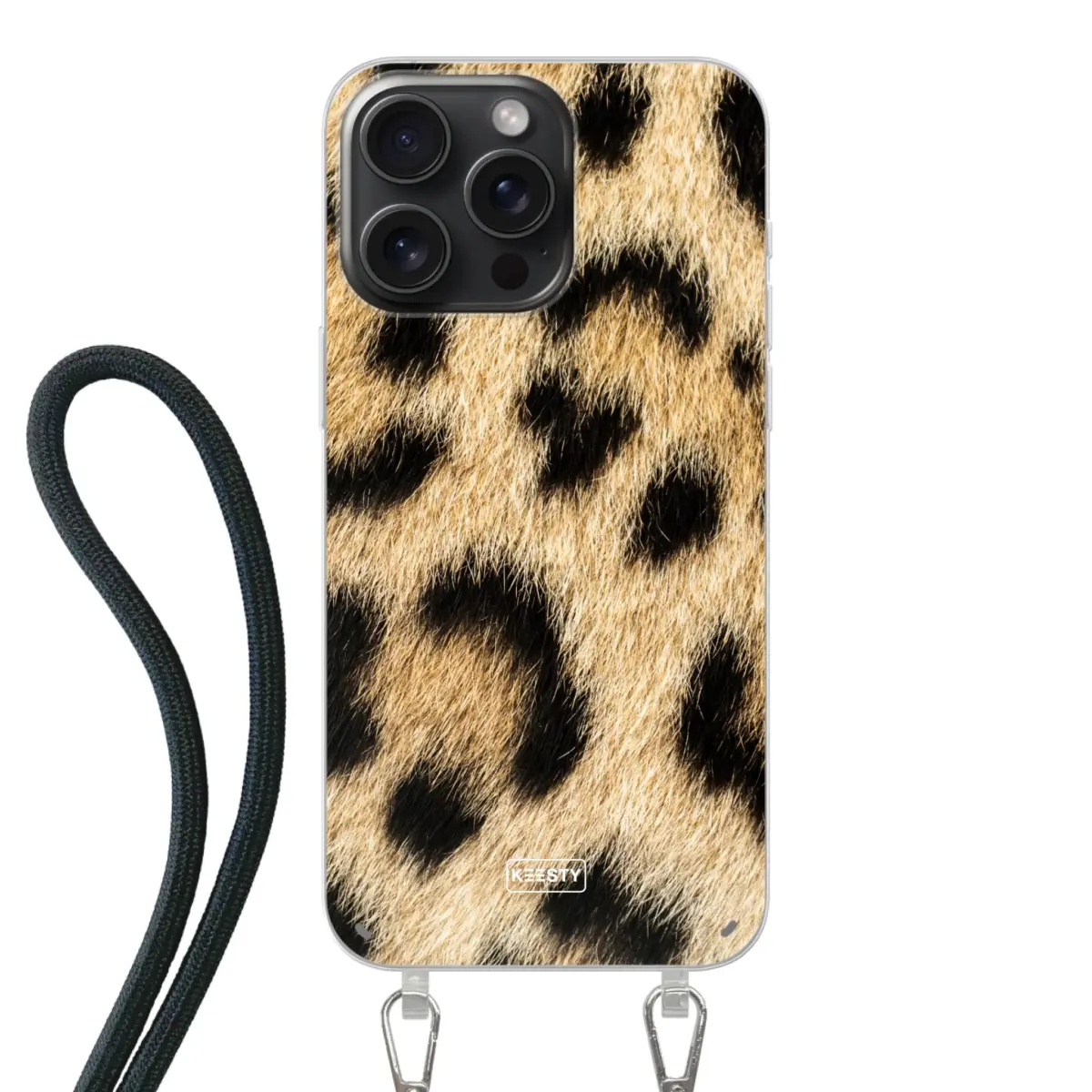 Telefoonhoesje Met Foto - Panter - Hoesje met koord
