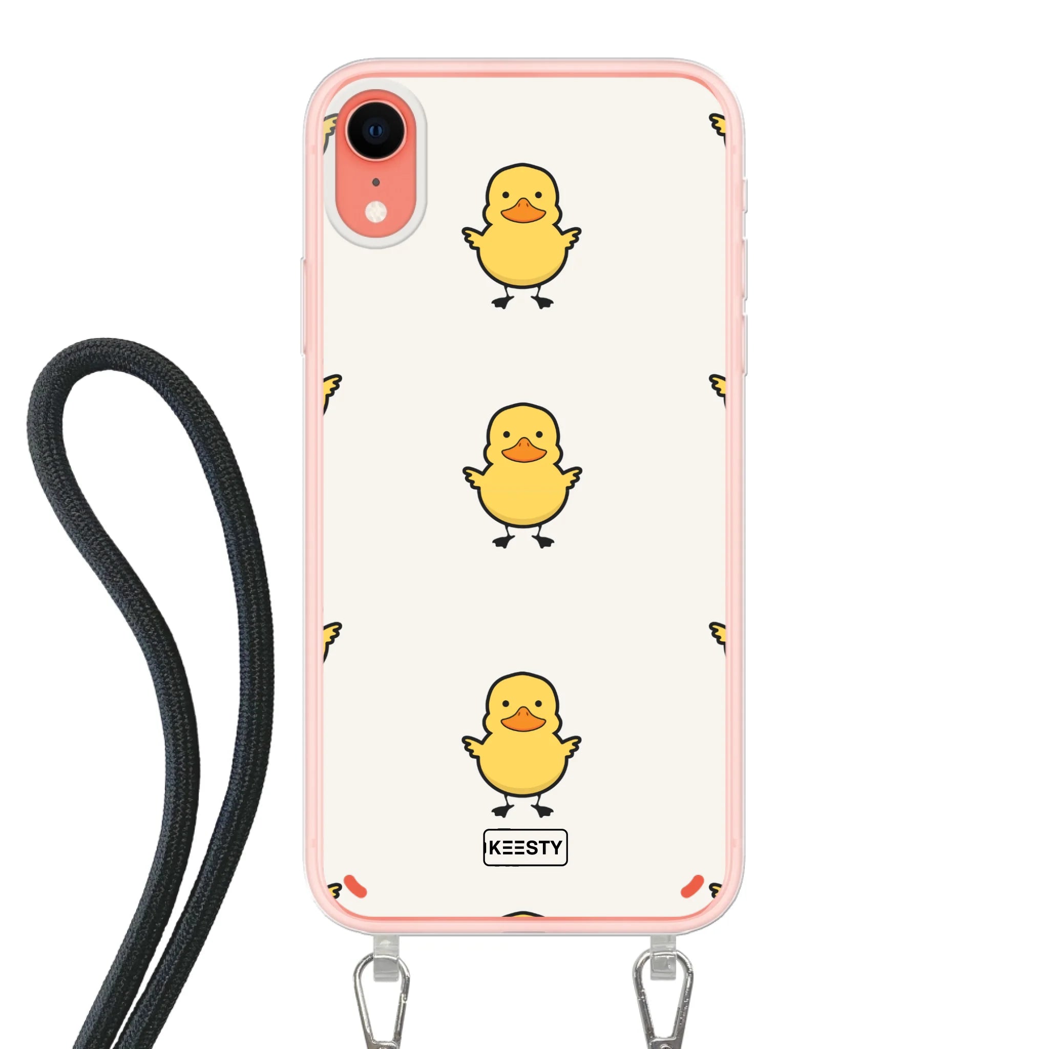 Telefoonhoesje Met Foto - Eend met achtergrond - Hoesje met koord