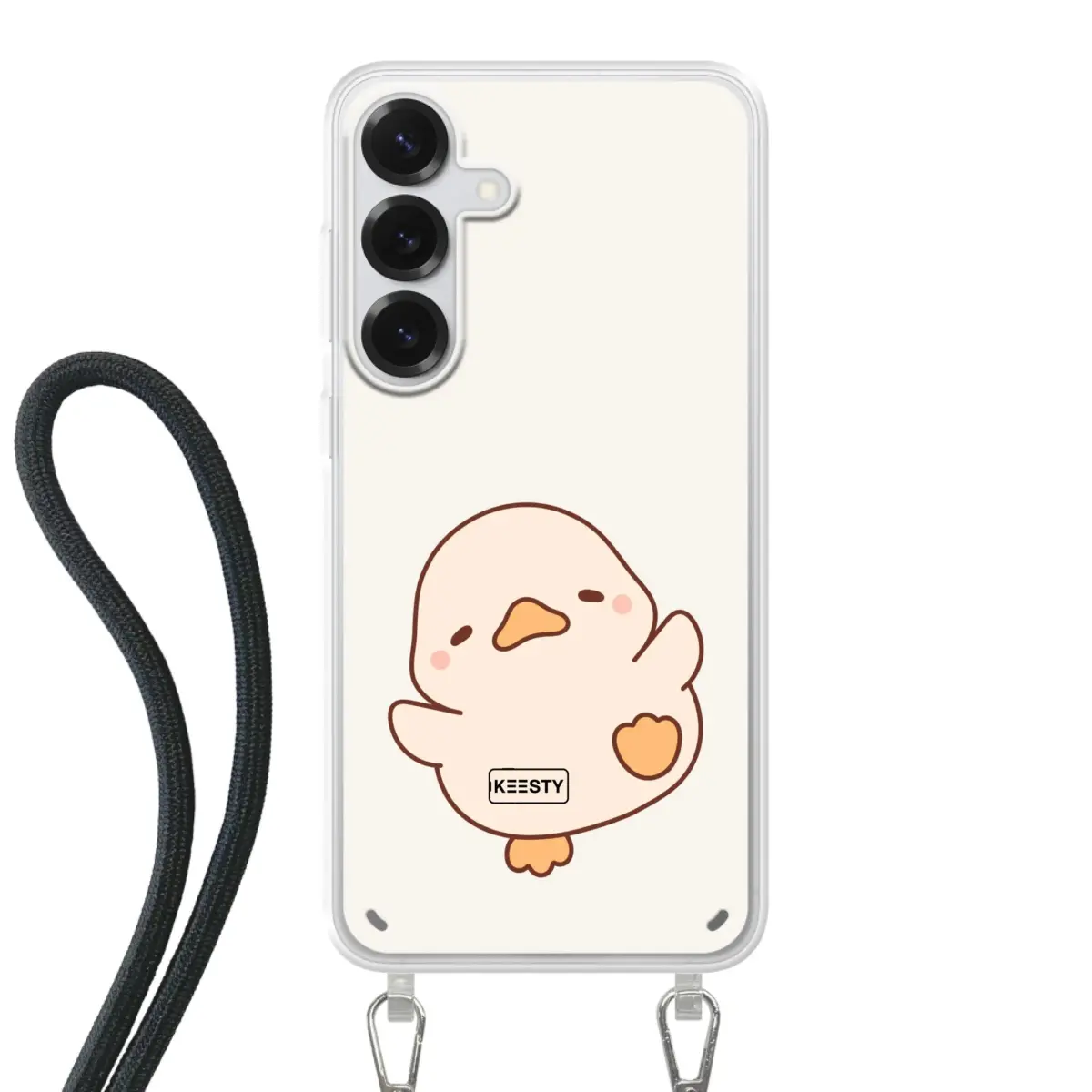 Telefoonhoesje Met Foto - Eend leuk - Hoesje met koord