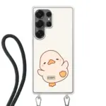 Telefoonhoesje Met Foto - Eend leuk - Hoesje met koord