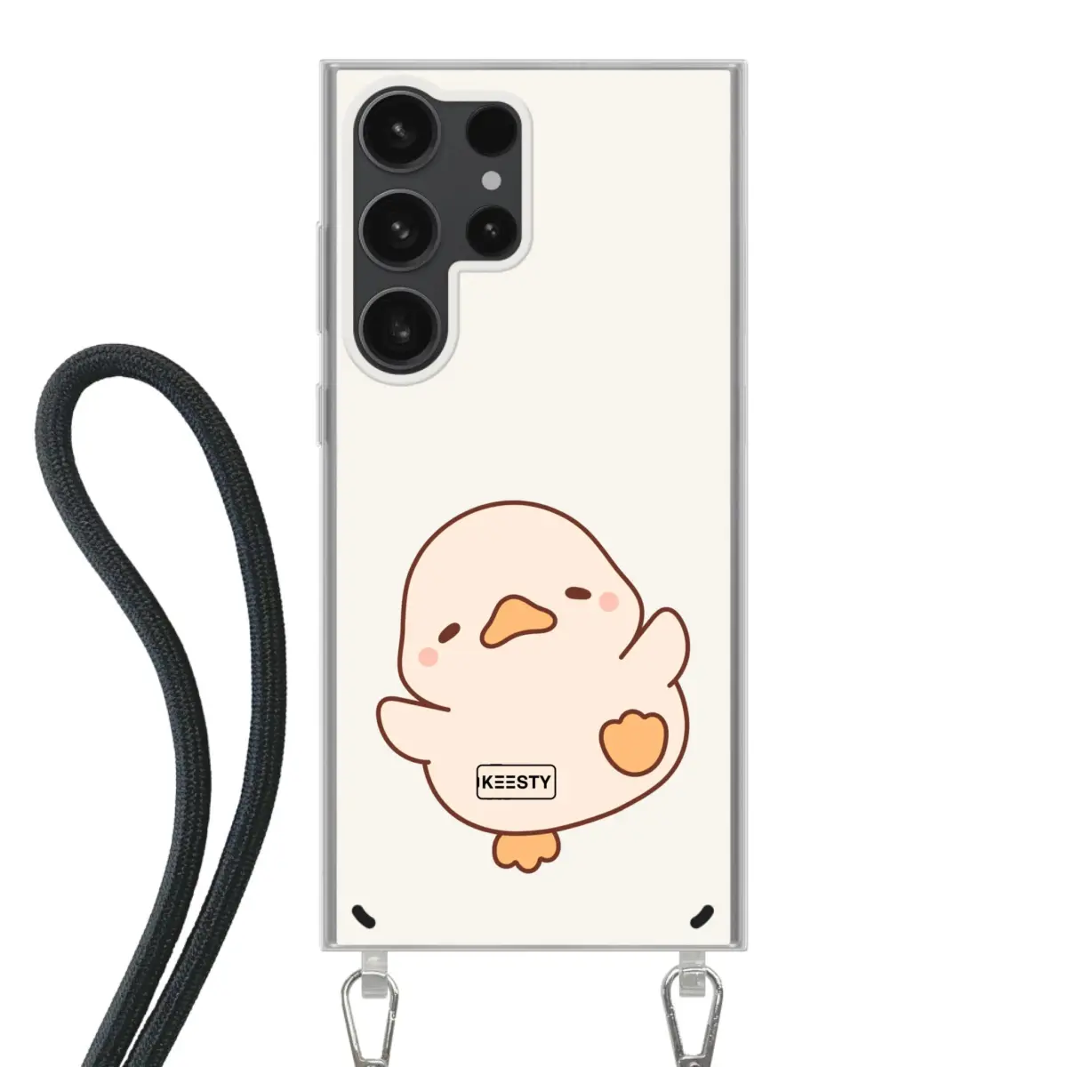 Telefoonhoesje Met Foto - Eend leuk - Hoesje met koord