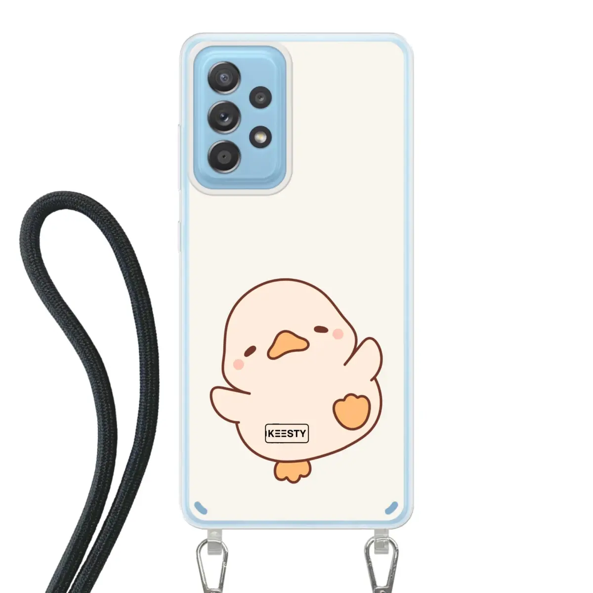 Telefoonhoesje Met Foto - Eend leuk - Hoesje met koord