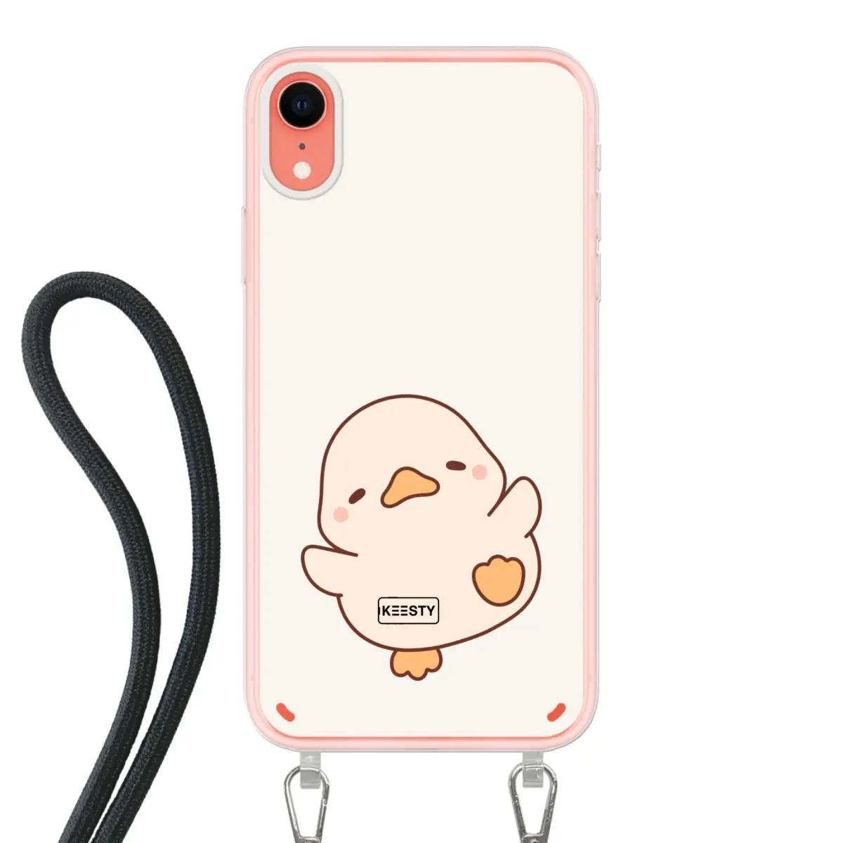 Telefoonhoesje Met Foto - Eend leuk - Hoesje met koord