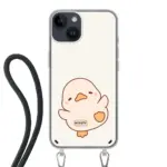 Telefoonhoesje Met Foto - Eend leuk - Hoesje met koord