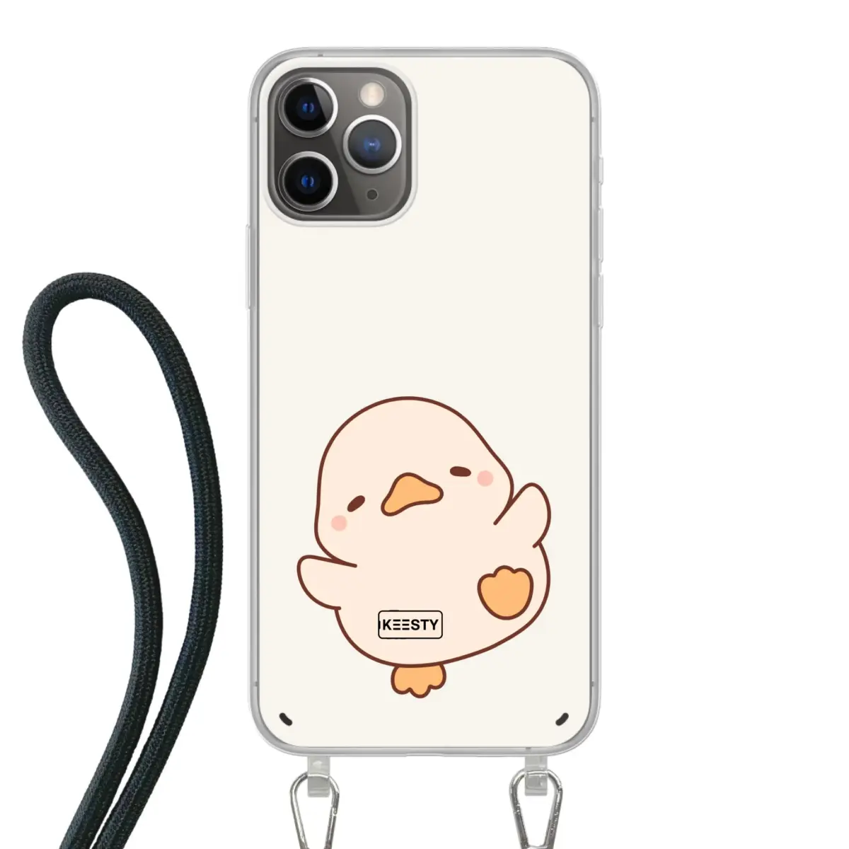 Telefoonhoesje Met Foto - Eend leuk - Hoesje met koord