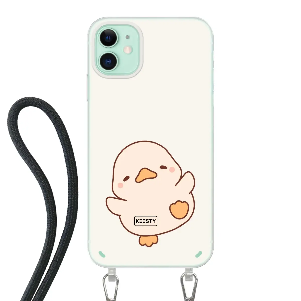 Telefoonhoesje Met Foto - Eend leuk - Hoesje met koord