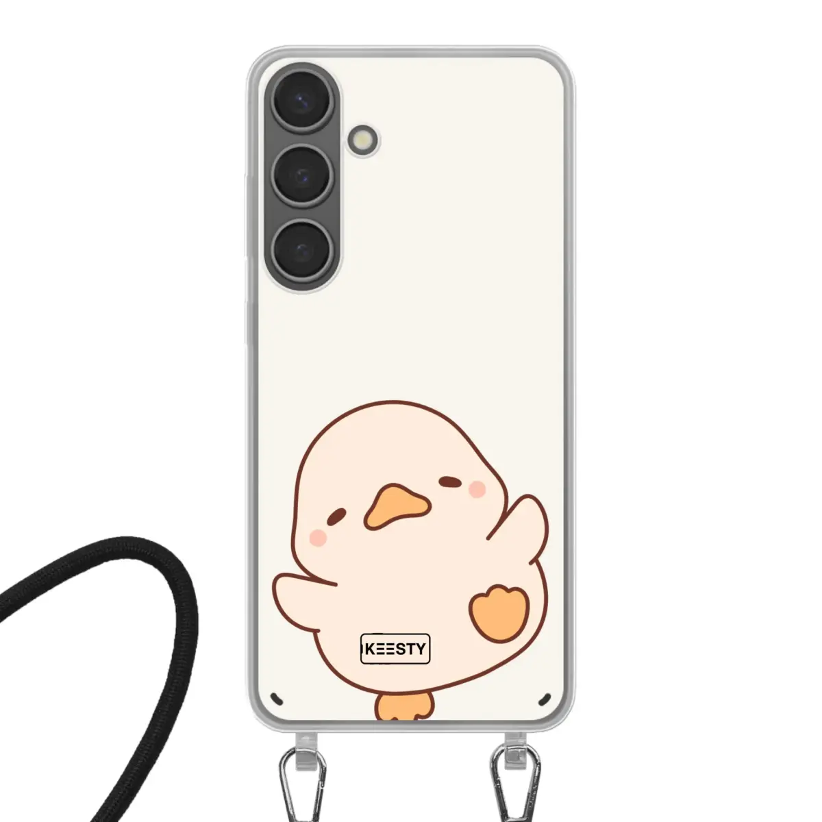 Telefoonhoesje Met Foto - Eend leuk - Hoesje met koord