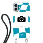 Apple iPhone 16 Plus Crossbody case (back printed, transparent)